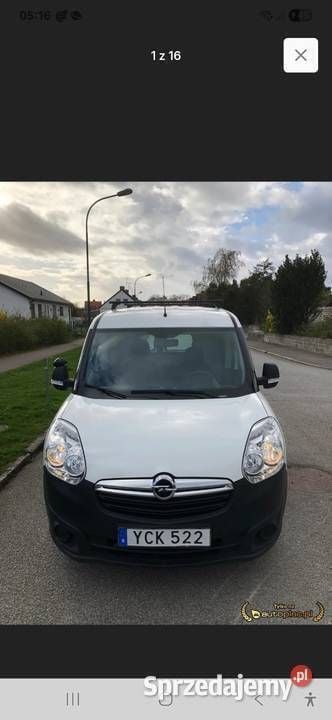 Biały Używany 2016 Opel Combo Minivan | 18 900 zł (Super Cena) - Obraz 1/4