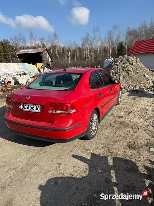 Używany Saab 9-3 2003 Czerwony Sedan/Limuzyna