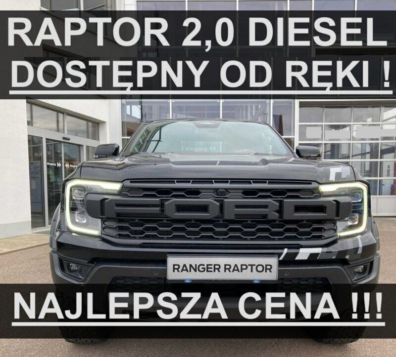 Czarny Nowe 2025 Ford Ranger Raptor Pickup | 258 000 zł (Dość drogi) - Obraz 1/4