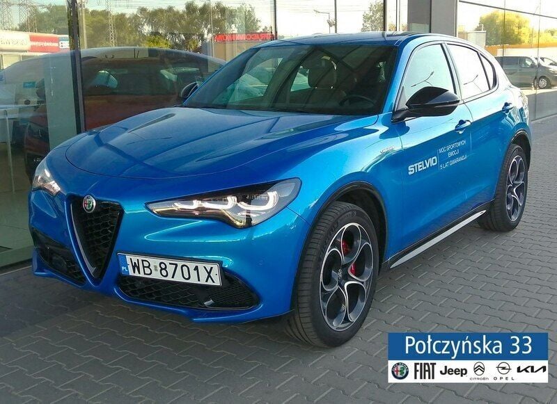 Niebieski (metalik) Używany 2023 Alfa Romeo Stelvio SUV | 227 890 zł - Obraz 1/4