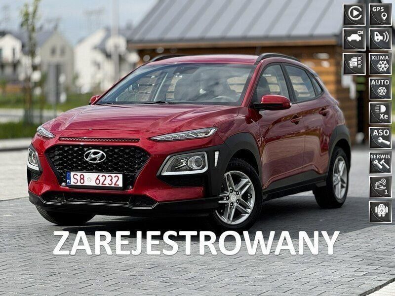 Czerwony (metalik, perła) Używany 2018 Hyundai Kona SUV | 44 999 zł (Drogi) - Obraz 1/4