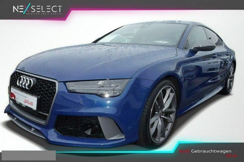 Niebieski Używany 2017 Audi RS7 Hatchback | 535 974 zł - Obraz 1/4