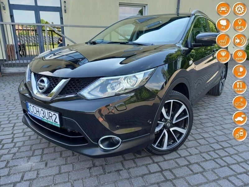 Czarny Używany 2016 Nissan Qashqai SUV | 54 900 zł (Uczciwa cena) - Obraz 1/4