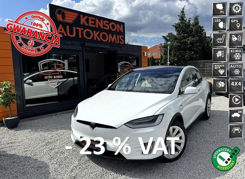 Biały Używany 2017 Tesla Model X SUV | 149 900 zł - Obraz 1/4