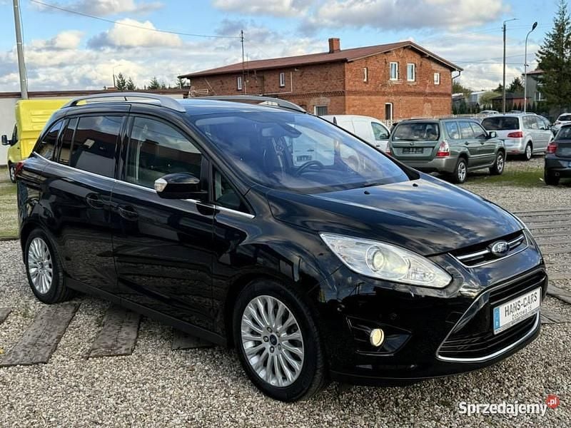 Czarny Używany 2012 Ford Grand C-Max Titanium Minivan | 24 900 zł - Obraz 1/4