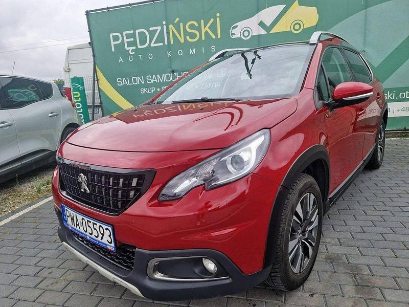 Czerwony Używany 2019 Peugeot 2008 SUV | 46 900 zł (Uczciwa cena) - Obraz 1/4