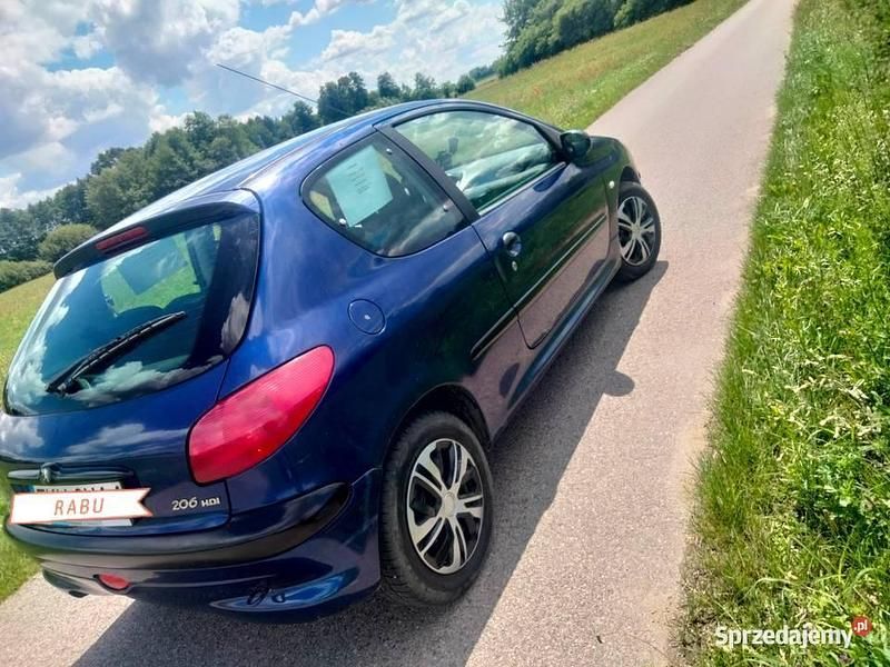 Niebieski Używany 2002 Peugeot 206 Hatchback | 3300 zł (Dość drogi) - Obraz 1/4
