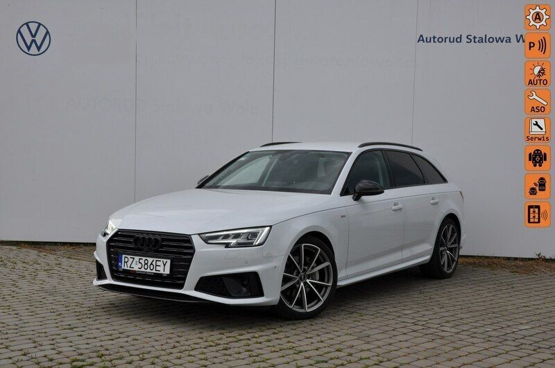 Biały (metalik) Używany 2019 Audi A4 Competition Kombi | 99 900 zł (Drogi) - Obraz 1/4