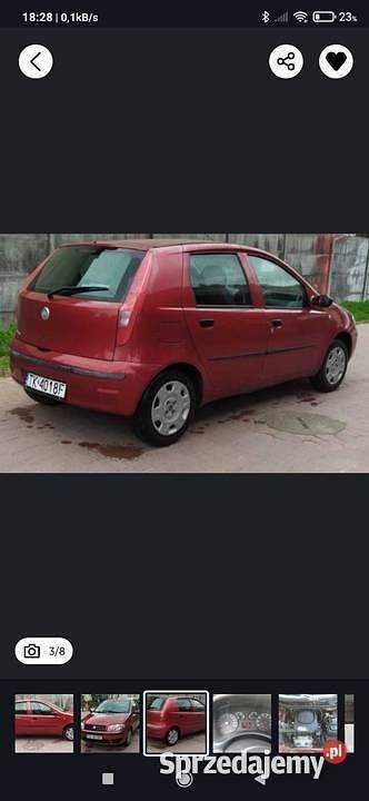 Czerwony Używany 2004 Fiat Punto Hatchback | 2300 zł (Uczciwa cena) - Obraz 1/4