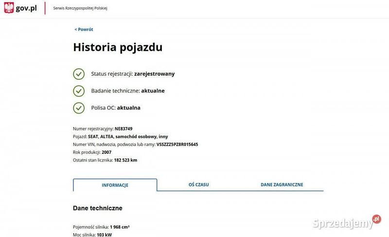 Używany Seat Altea 140 KM (102 kW) 2007 Inny kolor Sedan/Limuzyna