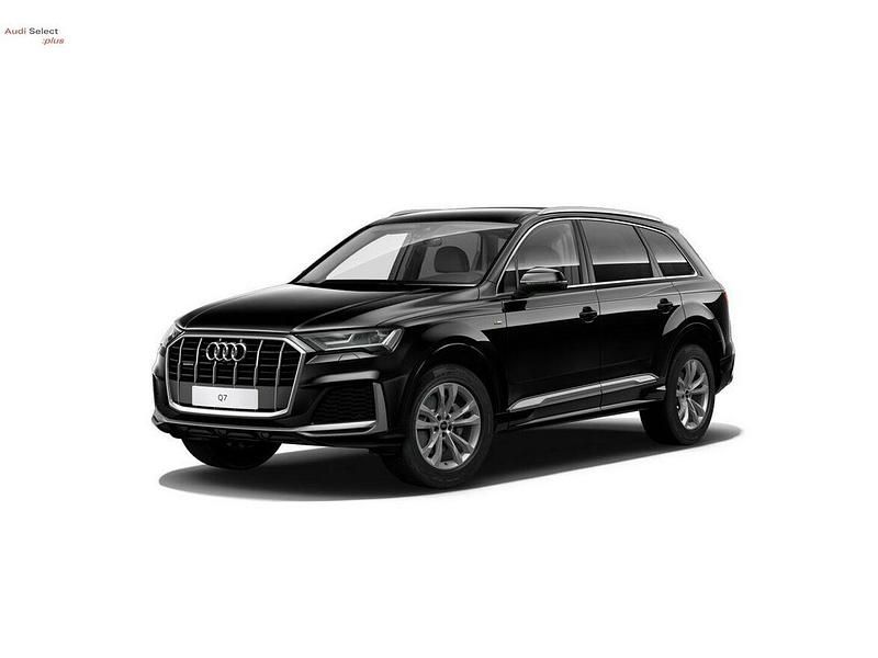 Czarny Używany 2021 Audi Q7 S-Line SUV | 219 000 zł - Obraz 1/4