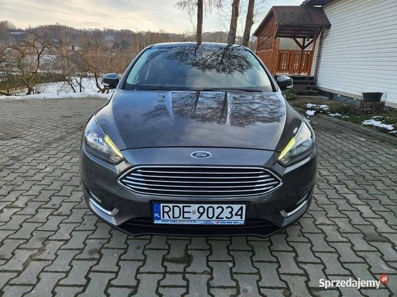 Szary Używany 2015 Ford Focus Titanium Hatchback | 35 900 zł (Uczciwa cena) - Obraz 1/4
