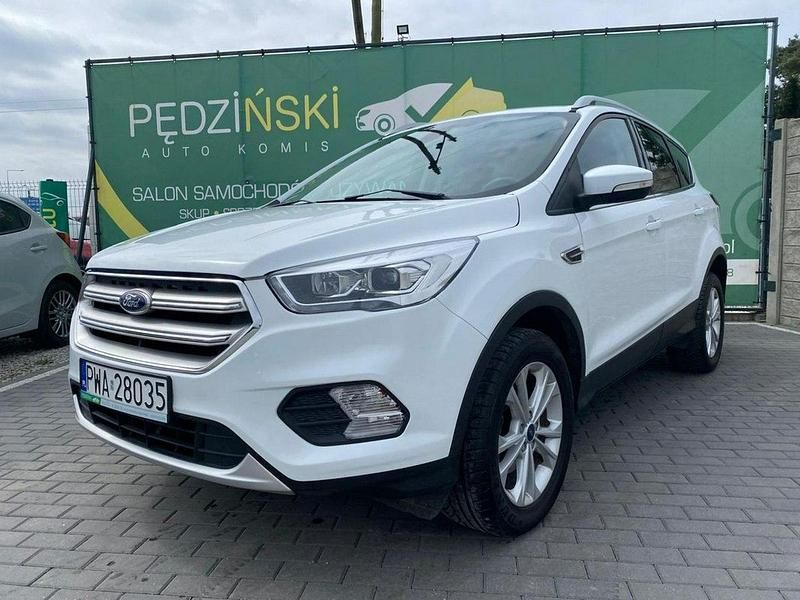 Biały Używany 2019 Ford Kuga SUV | 72 900 zł (Uczciwa cena) - Obraz 1/4