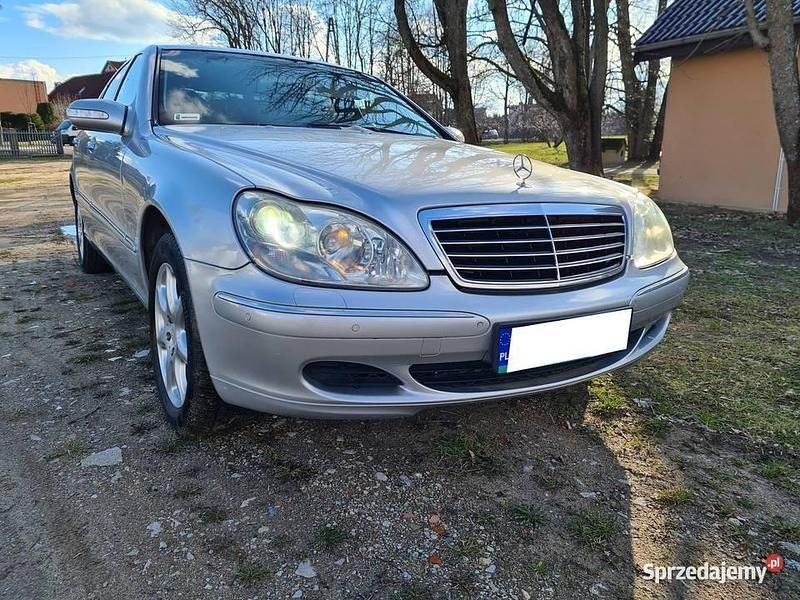 Srebrny Używany 2004 Mercedes S500 Sedan/Limuzyna | 29 550 zł - Obraz 1/4