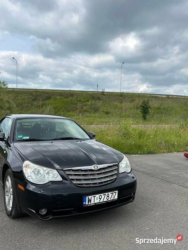 Czarny Używany 2008 Chrysler Sebring Cabriolet Kabriolet | 12 500 zł - Obraz 1/4