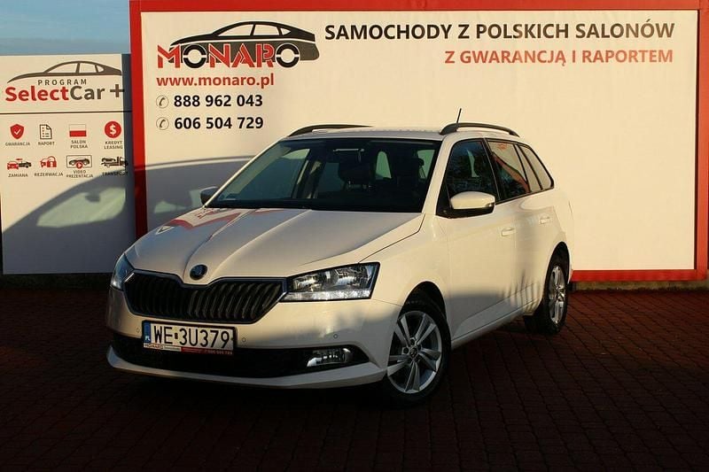 Biały Używany 2021 Skoda Fabia Ambition Kombi | 38 900 zł (Uczciwa cena) - Obraz 1/4