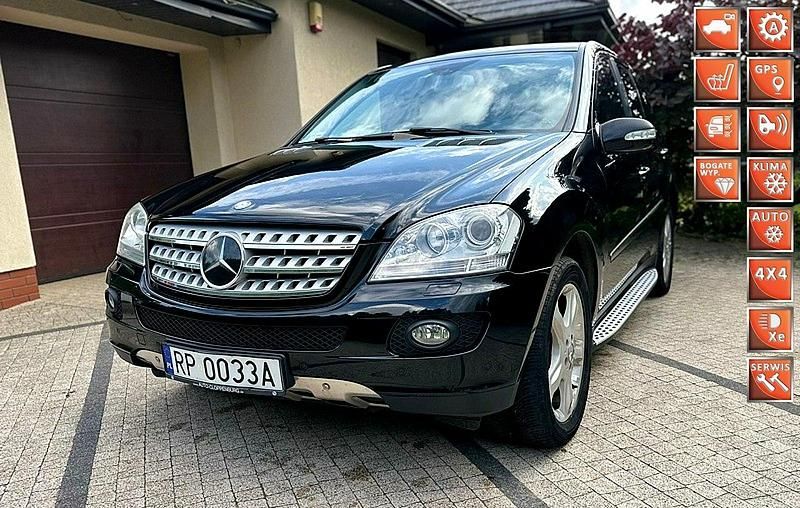 Czarny Używany 2007 Mercedes ML420 AMG SUV | 39 900 zł - Obraz 1/4