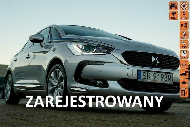 Srebrny Używany 2016 Citroën DS5 Hatchback | 32 700 zł (Super Cena) - Obraz 1/4