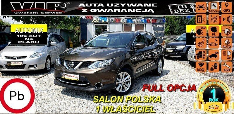 Inny kolor Używany 2015 Nissan Qashqai SUV | 76 500 zł (Drogi) - Obraz 1/2