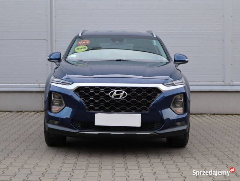 Niebieski Używany 2018 Hyundai Santa Fe SUV | 102 999 zł (Uczciwa cena) - Obraz 1/4