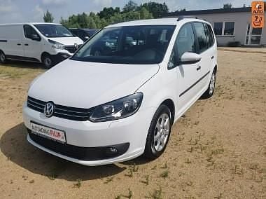 Biały Używany 2014 VW Touran Minivan | 37 900 zł (Uczciwa cena) - Obraz 1/4