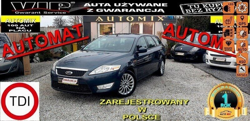 Grafitowy Używany 2008 Ford Mondeo Sedan/Limuzyna | 19 800 zł (Uczciwa cena) - Obraz 1/4