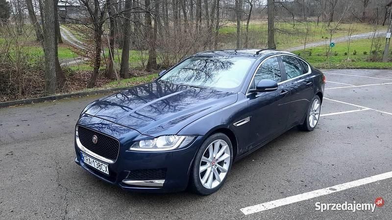 Niebieski Używany 2016 Jaguar XF Portfolio Sedan/Limuzyna | 79 900 zł - Obraz 1/4