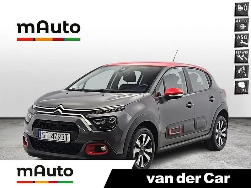 Szary Używany 2021 Citroën C3 PureTech Hatchback | 59 900 zł (Drogi) - Obraz 1/4