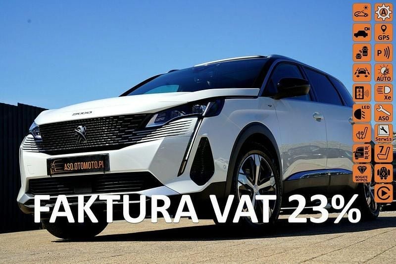 Biały Używany 2022 Peugeot 5008 GT Minivan | 112 700 zł (Uczciwa cena) - Obraz 1/4
