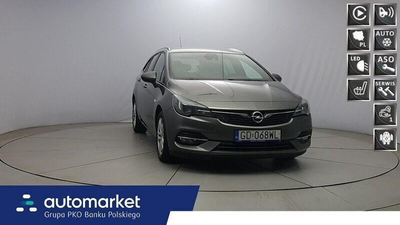 Szary Używany 2020 Opel Astra GS Line Kombi | 39 450 zł (Uczciwa cena) - Obraz 1/4
