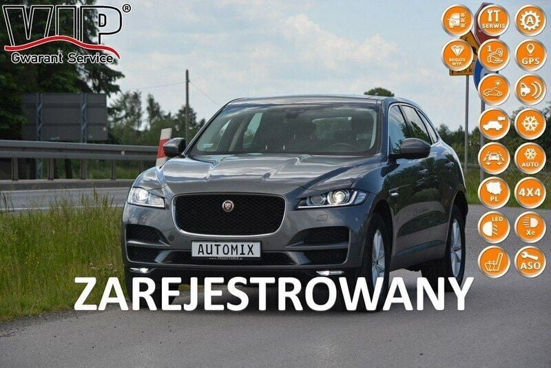 Grafitowy (metalik) Używany 2016 Jaguar F-Pace Prestige SUV | 75 300 zł (Drogi) - Obraz 1/4