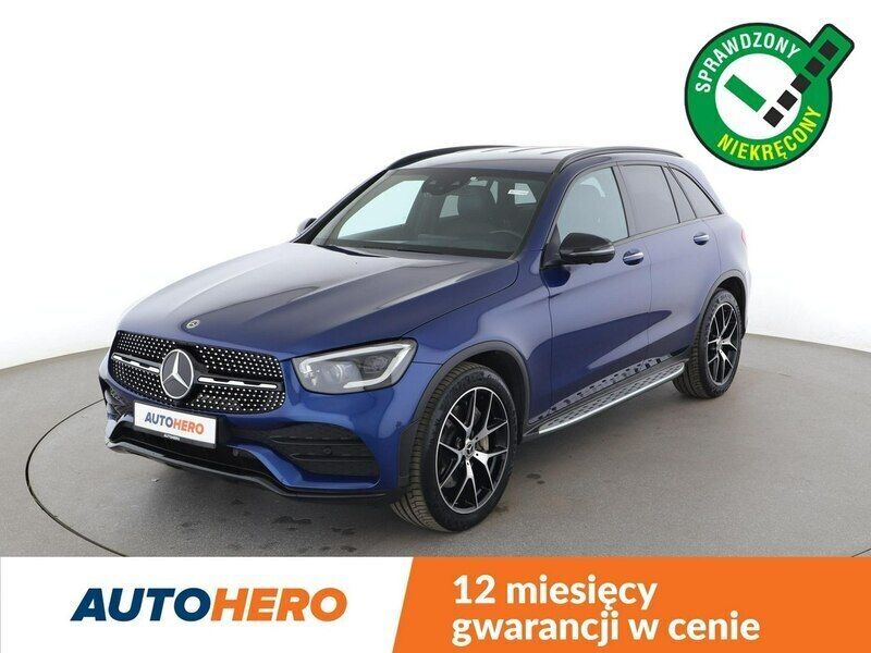 Niebieski Używany 2019 Mercedes GLC300 SUV | 124 500 zł (Dobra cena) - Obraz 1/3
