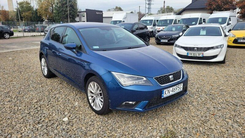 Niebieski Używany 2015 Seat Leon XCELLENCE Hatchback | 53 800 zł (Dość drogi) - Obraz 1/4