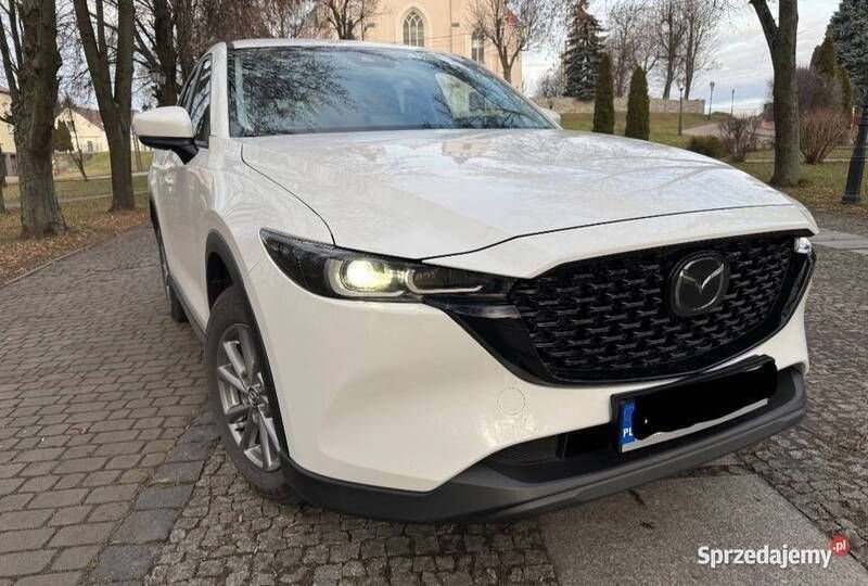 Biały Używany 2022 Mazda CX-5 Exclusive-Line SUV | 118 700 zł (Uczciwa cena) - Obraz 1/4