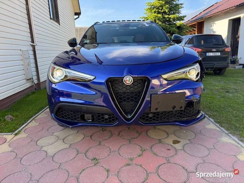 Niebieski Używany 2020 Alfa Romeo Stelvio Ti SUV | 78 500 zł - Obraz 1/4