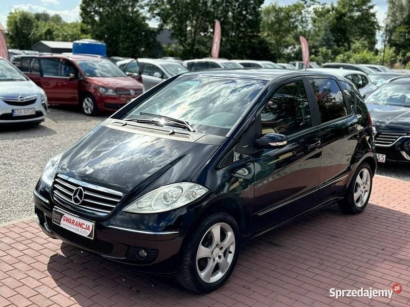 Czarny Używany 2007 Mercedes A150 Avantgarde Hatchback | 8800 zł - Obraz 1/4