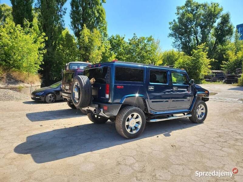 Niebieski Używany 2008 Hummer H2 SUV | 129 900 zł - Obraz 1/4
