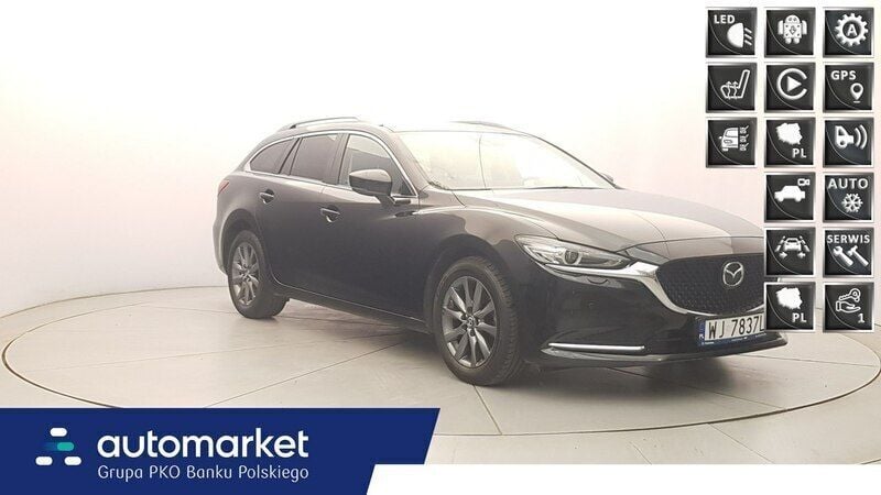 Czarny Używany 2023 Mazda 6 Center-Line Kombi | 115 850 zł (Uczciwa cena) - Obraz 1/4