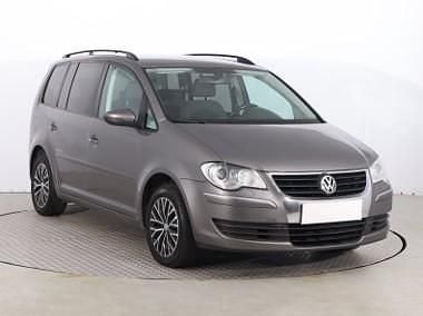 Szary Używany 2008 VW Touran Minivan | 17 499 zł (Uczciwa cena) - Obraz 1/4