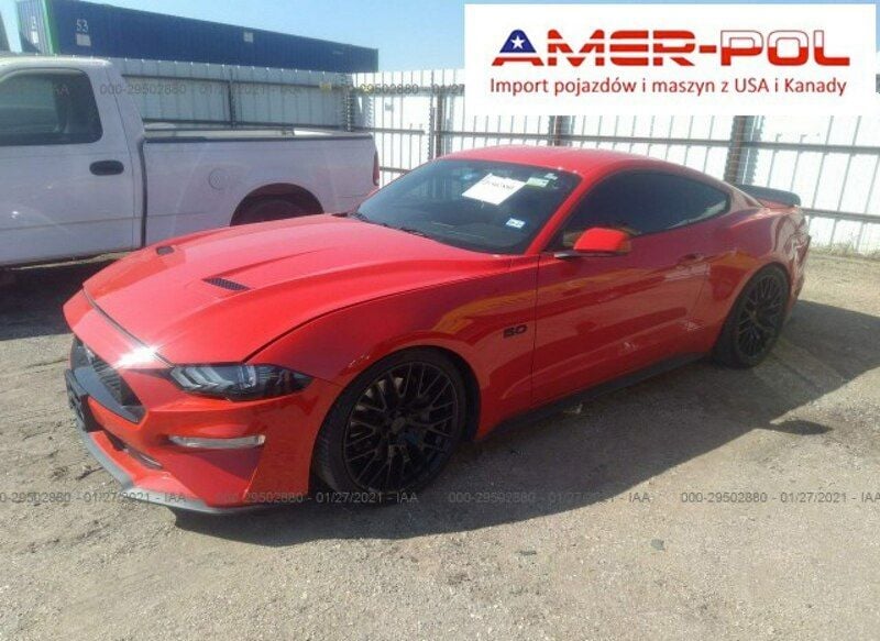 Czerwony Używany 2020 Ford Mustang Coupe | 92 000 zł - Obraz 1/4