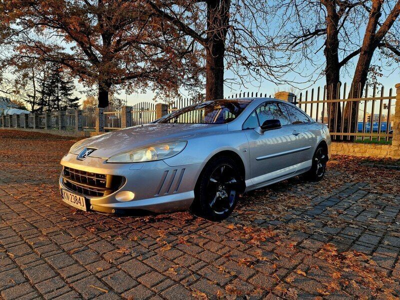 Srebrny (metalik) Używany 2008 Peugeot 407 Coupe Coupe | 12 900 zł - Obraz 1/4