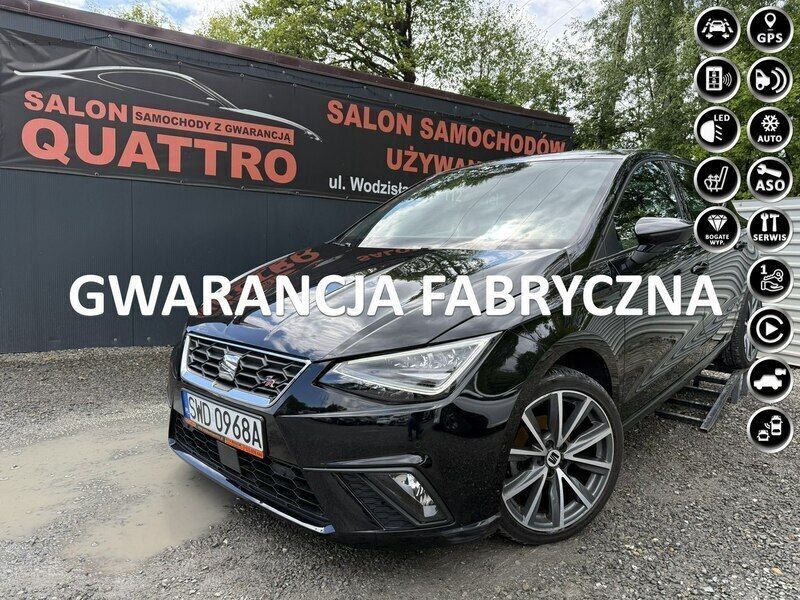 Czarny (metalik) Używany 2021 Seat Ibiza Hatchback | 59 900 zł (Drogi) - Obraz 1/4