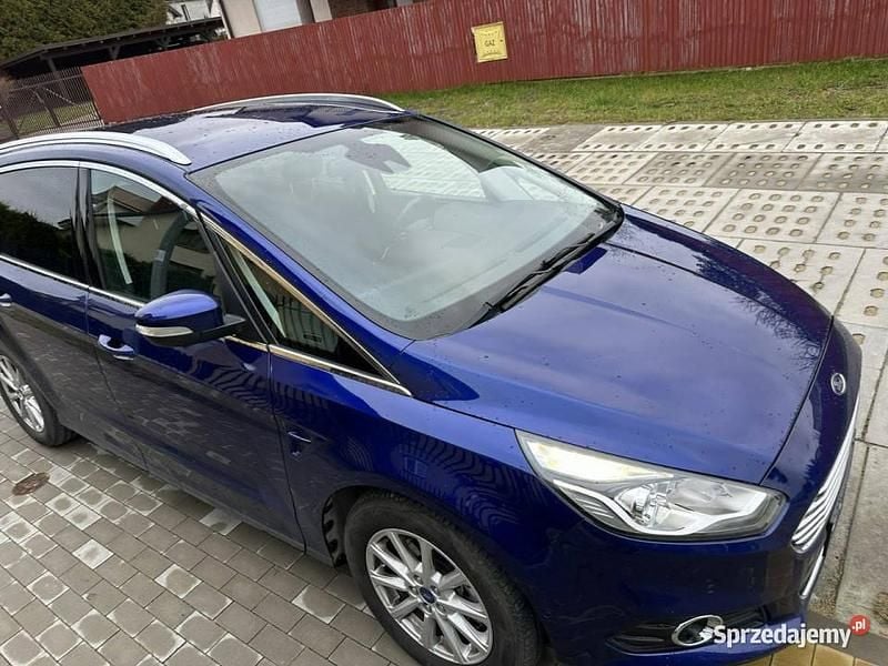 Niebieski Używany 2017 Ford S-MAX S Minivan | 44 500 zł (Dobra cena) - Obraz 1/4