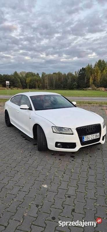 Biały Używany 2010 Audi A5 Sportback S-Line Hatchback | 57 000 zł - Obraz 1/4