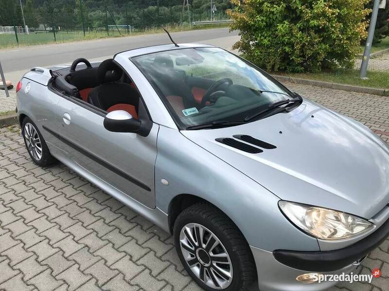 Srebrny Używany 2003 Peugeot 206 CC Kabriolet | 6222 zł (Uczciwa cena) - Obraz 1/4