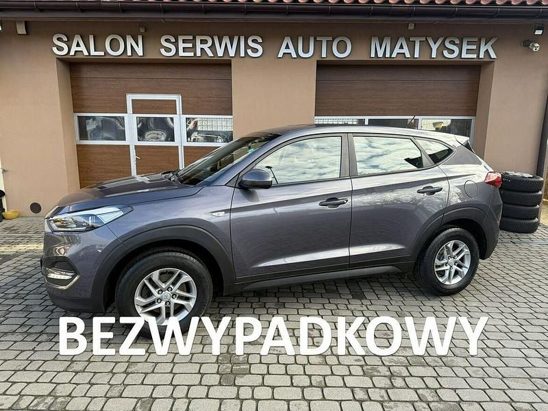Szary Używany 2016 Hyundai Tucson SUV | 59 900 zł (Uczciwa cena) - Obraz 1/4