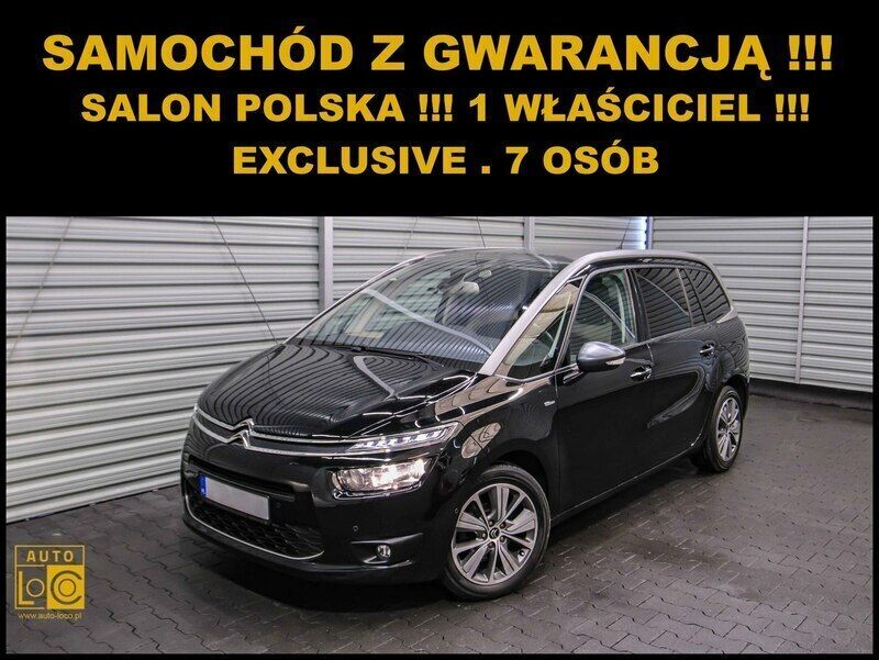 Czarny (metalik) Używany 2014 Citroën Grand C4 Picasso Minivan | 37 777 zł (Uczciwa cena) - Obraz 1/4