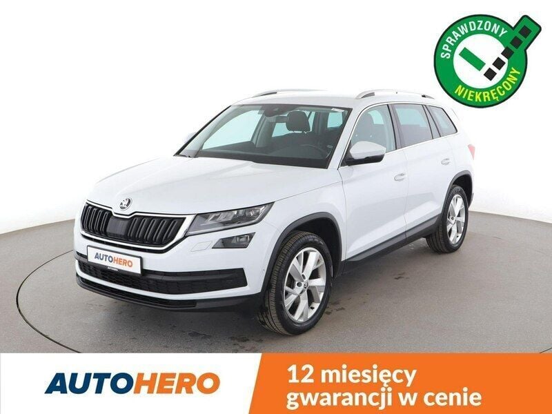 Biały Używany 2018 Skoda Kodiaq SUV | 76 600 zł (Uczciwa cena) - Obraz 1/3