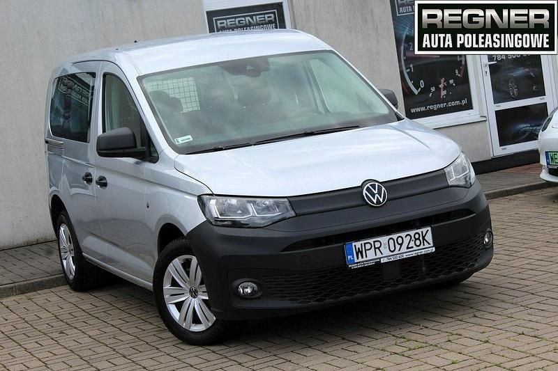 Srebrny (metalik) Używany 2021 VW Caddy Minivan | 74 900 zł (Uczciwa cena) - Obraz 1/4