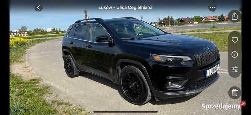 Czarny Używany 2019 Jeep Cherokee SUV | 73 500 zł (Dość drogi) - Obraz 1/4